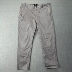 Under 510 U-510 Premium Cotton Chino Pants Mens 33x26(25.5) Gray Classic Fit